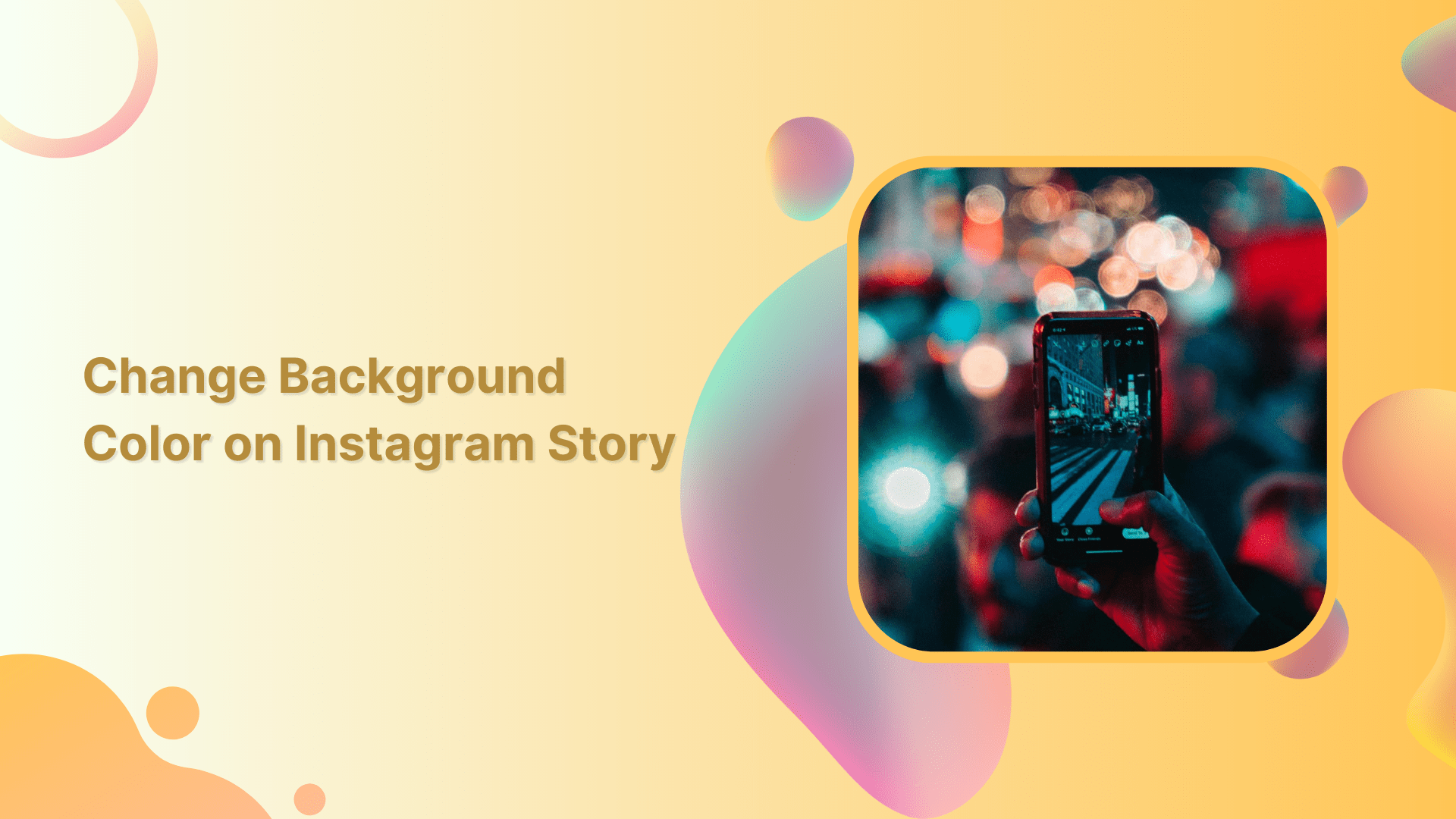 How to Change Background Color on Instagram Story?