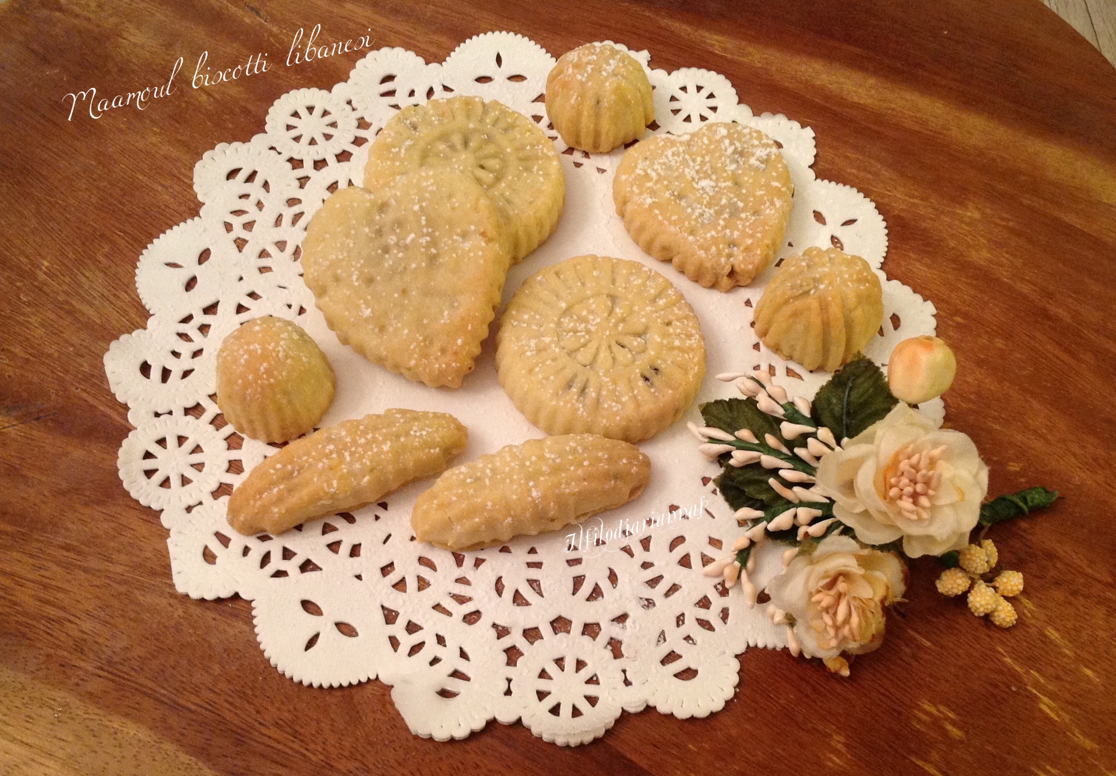 Maamoul biscotti libanesi ripieni e profumati Il Filo di Ariannas