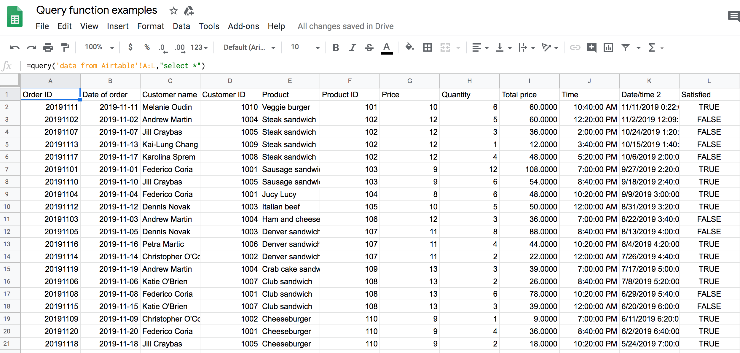 Google Sheets Query Honest Guide with Formulas and Examples Coupler