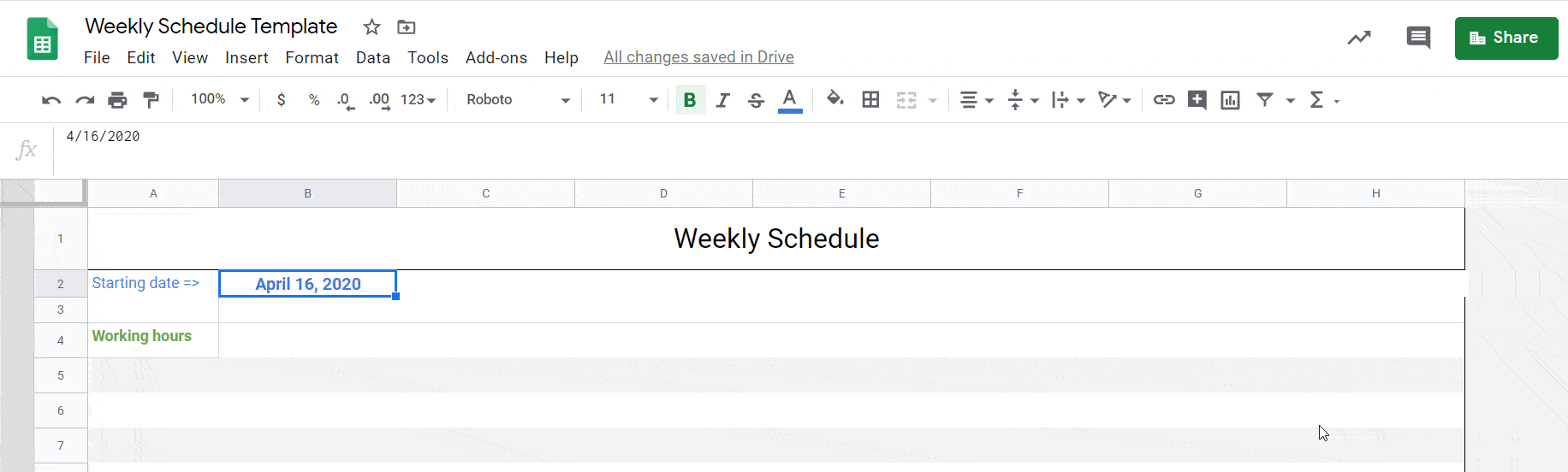 Google Sheets Schedule Template Tutorial 2024 Coupler.io Blog