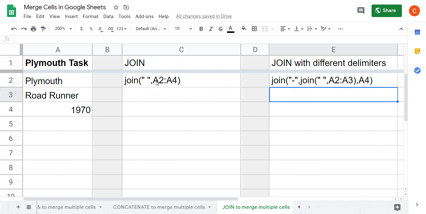 Merge Cells and Columns in Google Sheets Formula Examples Coupler.io