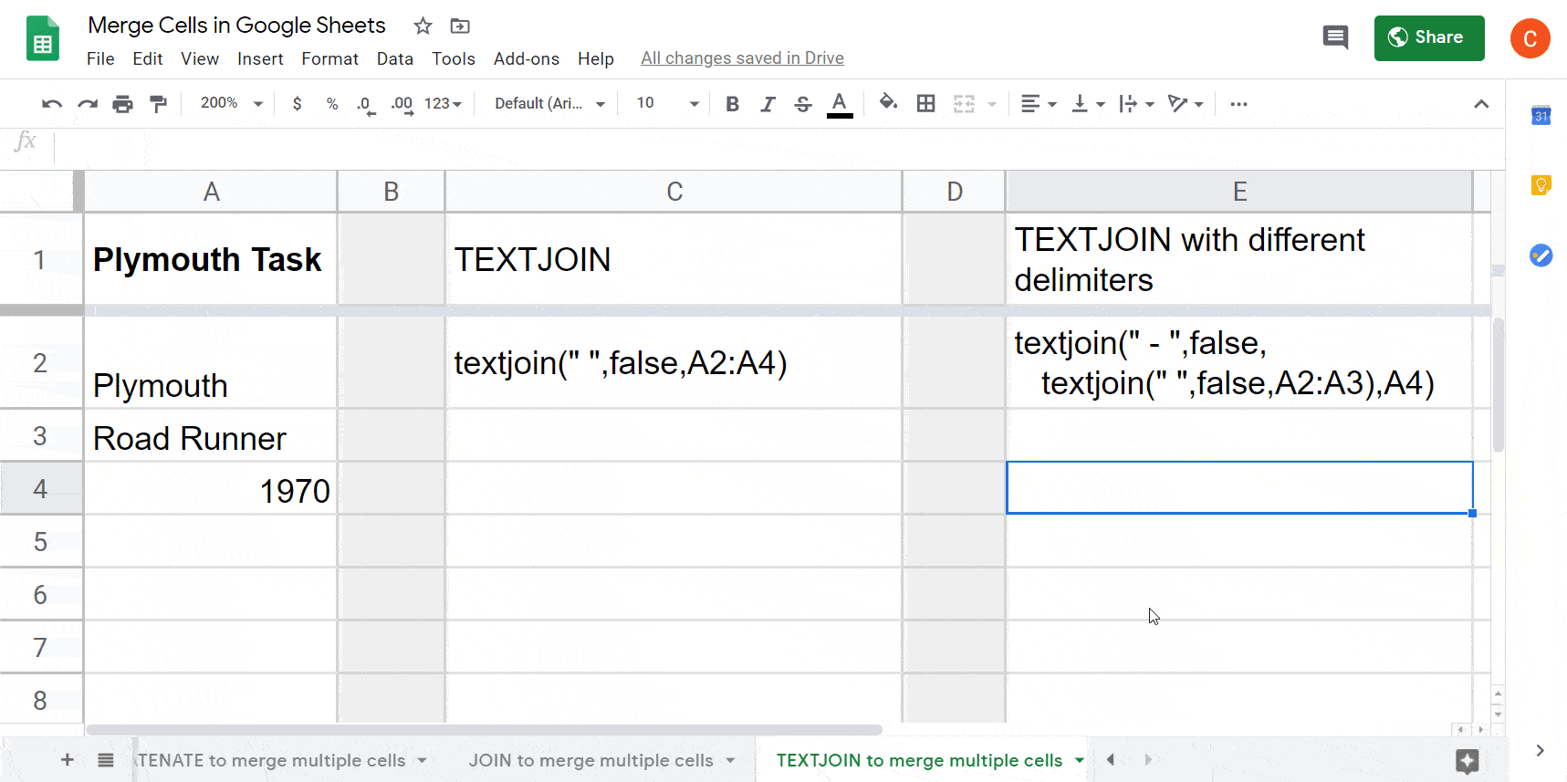 Merge Cells and Columns in Google Sheets Formula Examples Coupler.io