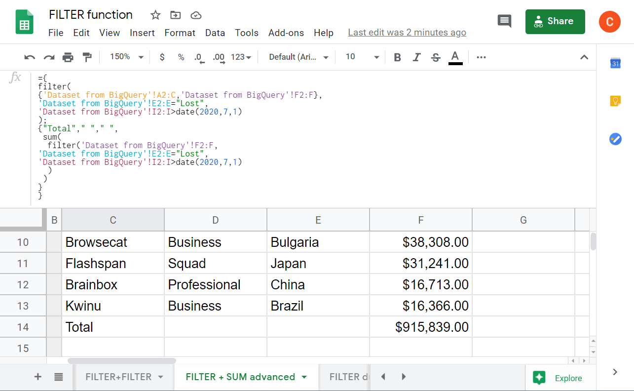FILTER Function Google Sheets Coupler.io Blog