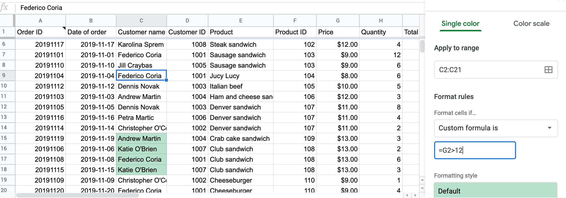 Conditional Formatting in Google Sheets Explained Coupler.io Blog