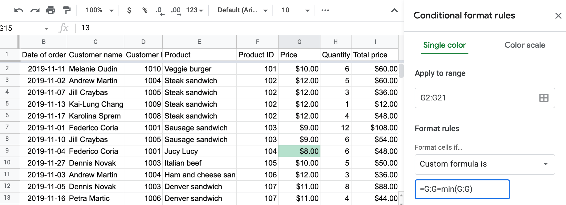 Conditional Formatting in Google Sheets Explained Coupler.io Blog