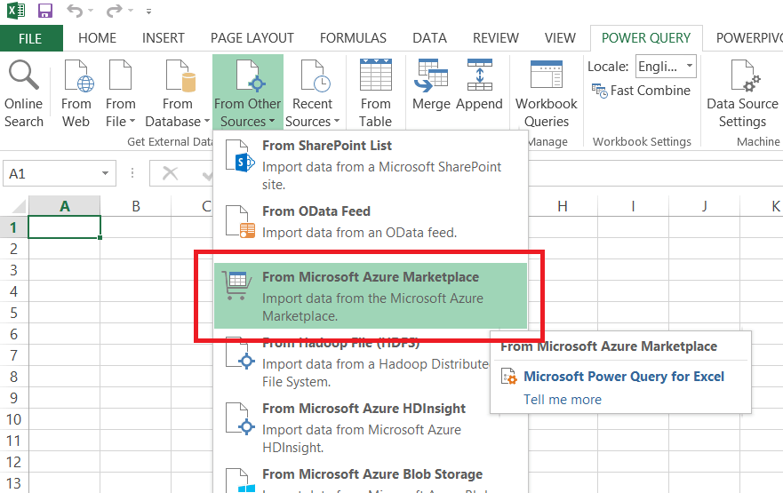microsoft excel machine learning