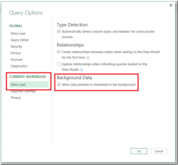 Chris Webb's BI Blog Power Query, Power BI And The “Allow Data Preview