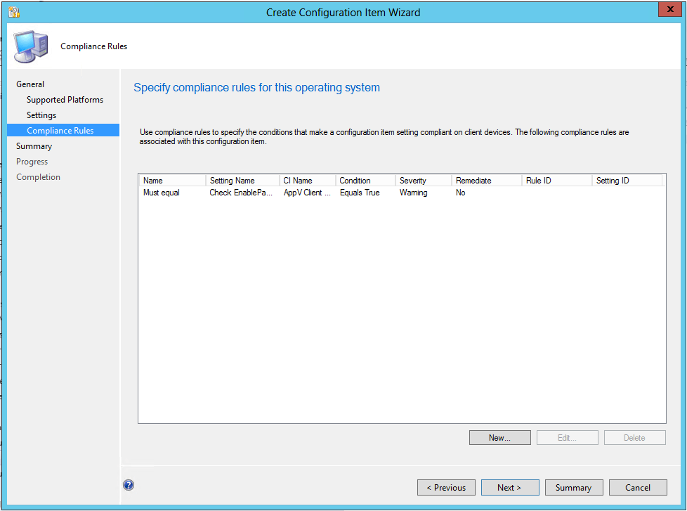 Configuration Items and Baselines, Using Scripts (Powershell Example