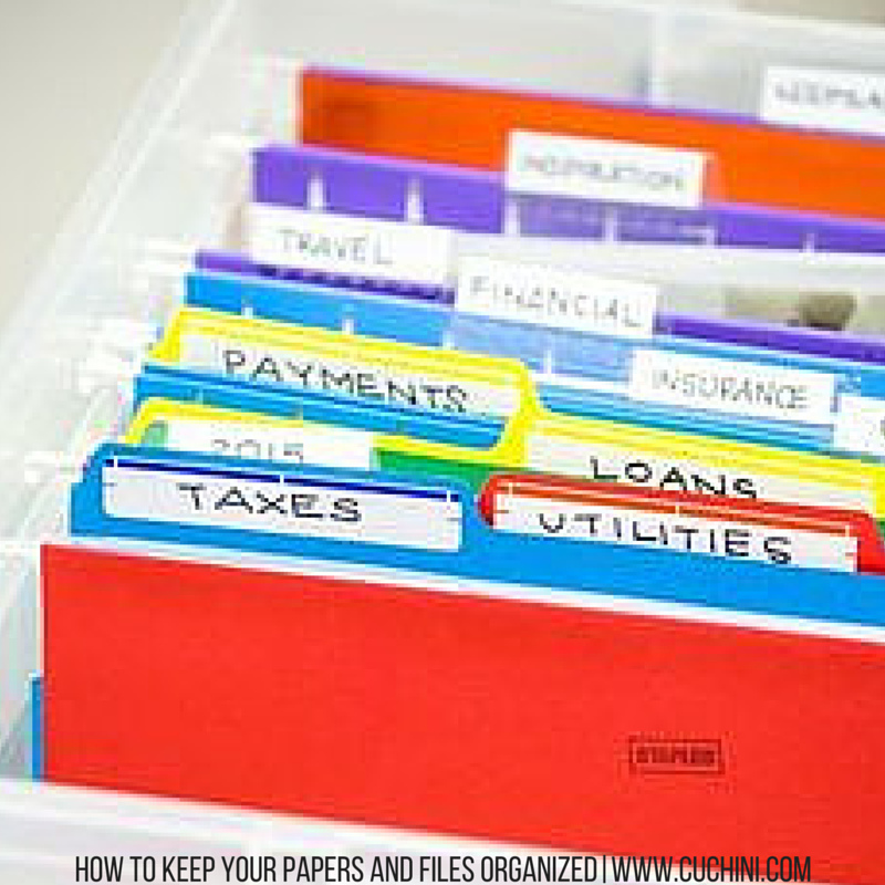 How to Keep Your Papers and Files Organized Cuchini Blog