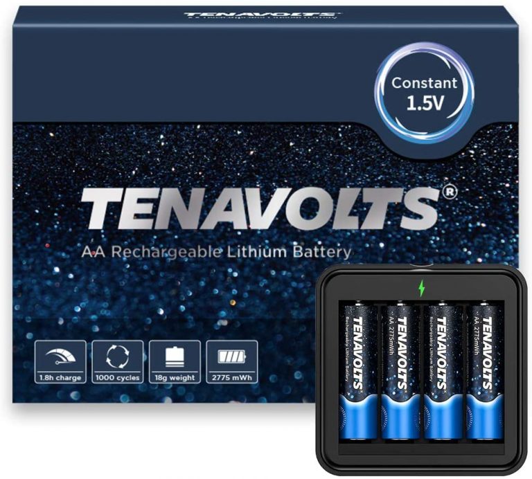 TENAVOLTS 1.5V AA Lithium Rechargeable Battery Gears We Love. Gears