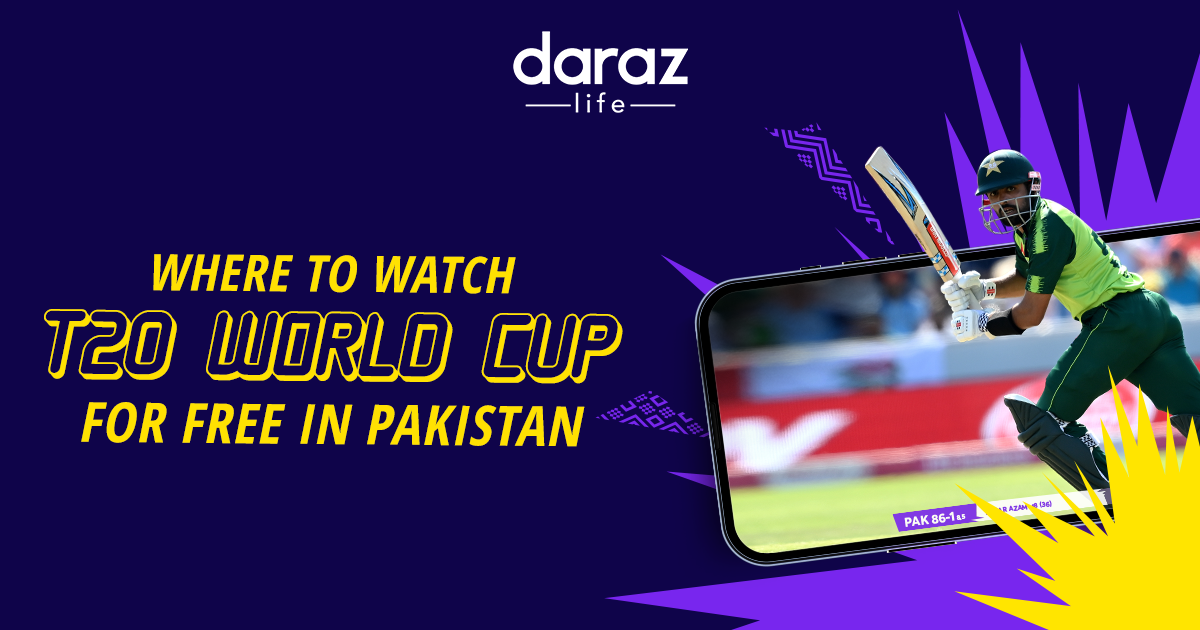 Daraz T20 World Cup 2021 Live Streaming In Pakistan (FREE of Cost)