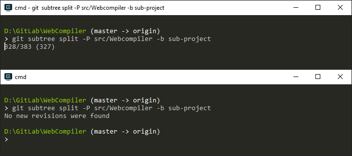 Git 實戰練習 使用 Git Subtree 轉移子專案黑暗執行緒