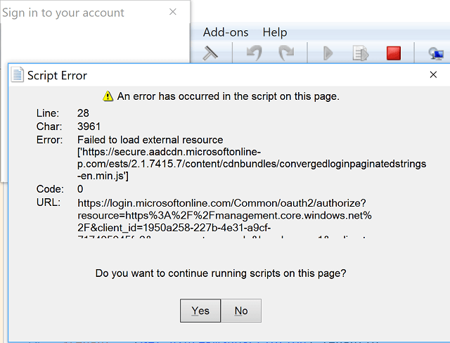 Is it you, or is it me? When Cloud Services aren't always on. "Failed ...