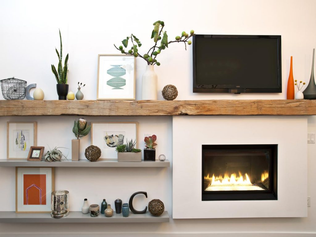 Fireplace Shelf Ideas Beautiful Mantels with or without a Fireplace