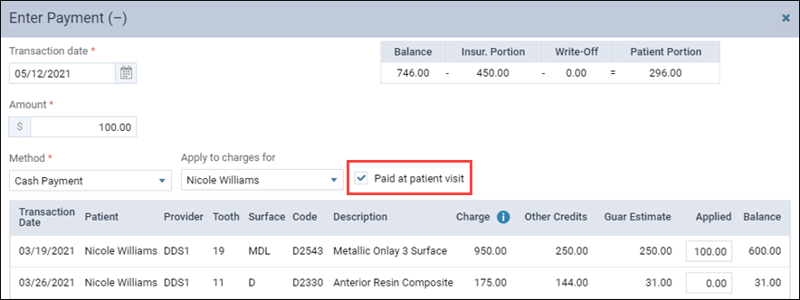 Seeing Your OvertheCounter Collection Numbers Dentrix Ascend