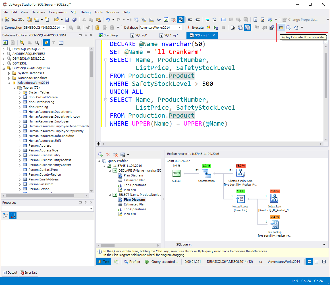 Sql Server View Execution Plan at Rodney Infante blog