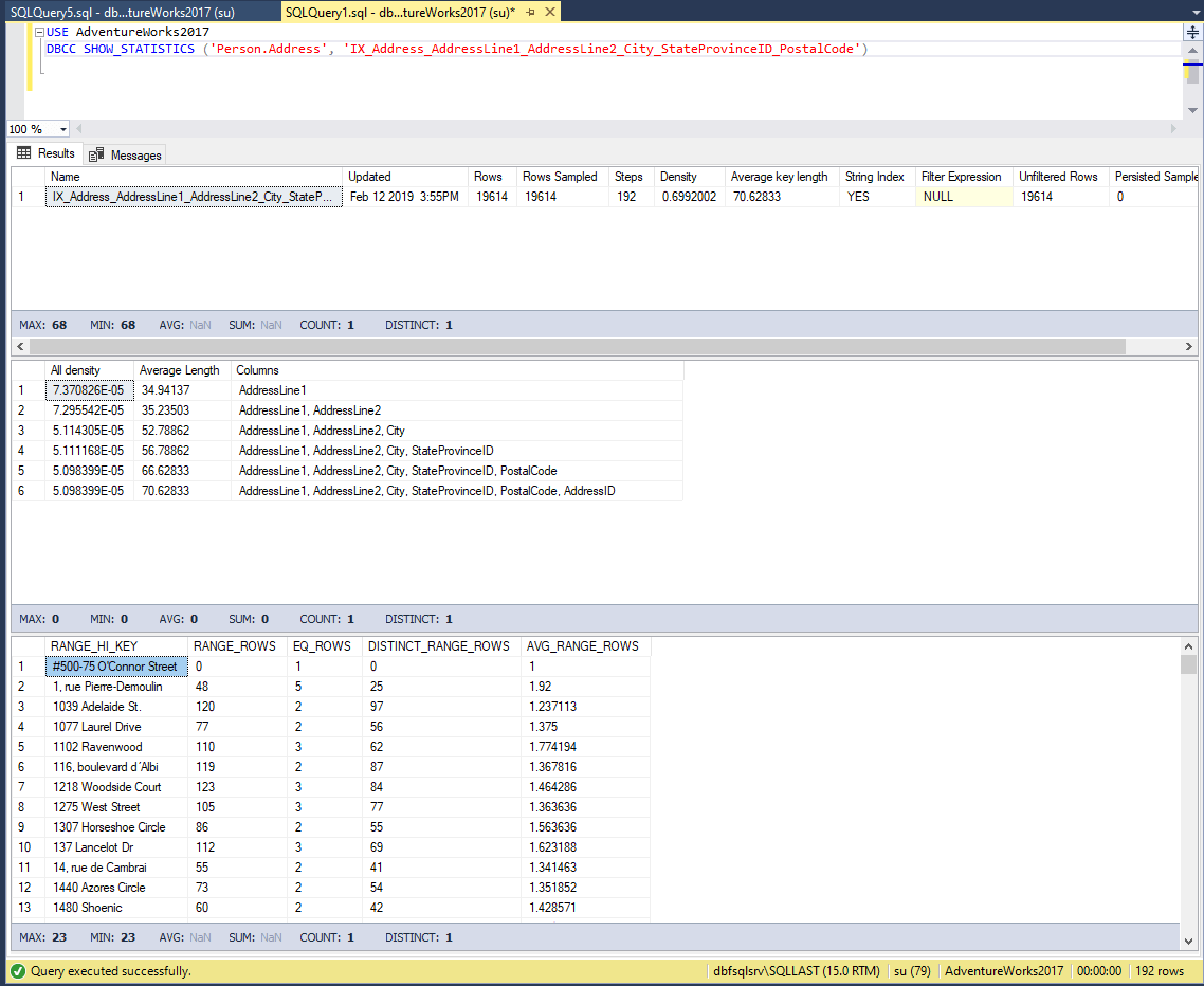 How to Use SQL Server DBCC SHOW_STATISTICS? Devart Blog