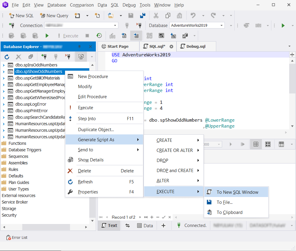 Debug a Stored Procedure in SQL Server How To with Examples