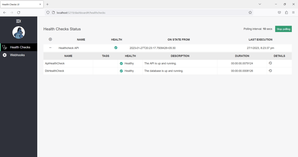 Core 6 Core Application Health Checks using PostgreSQL(04)