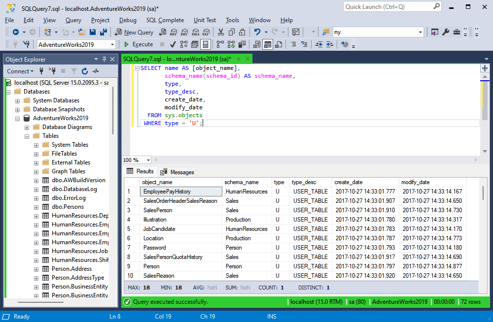 How to Search for Database Objects, Table Data, and Value in SQL Server