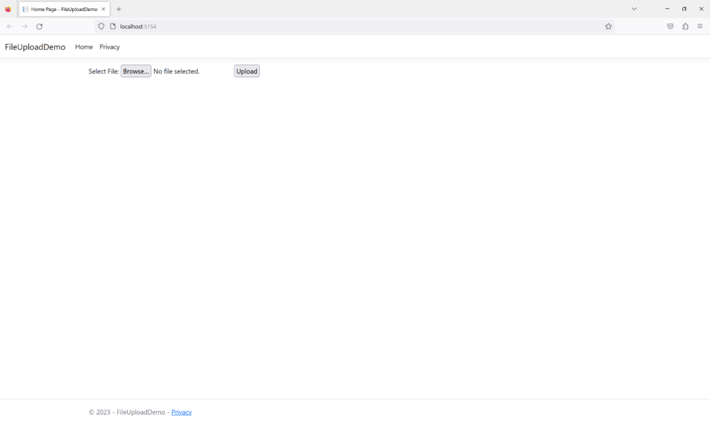 Uploading Files in 6 Core MVC using IFormFile Interface