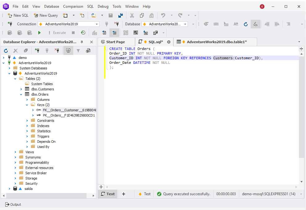 CREATE TABLE in SQL Server Guide With Examples