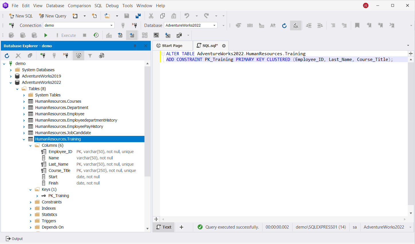 Primary Keys in SQL Server Definition, Syntax, Examples Devart Blog