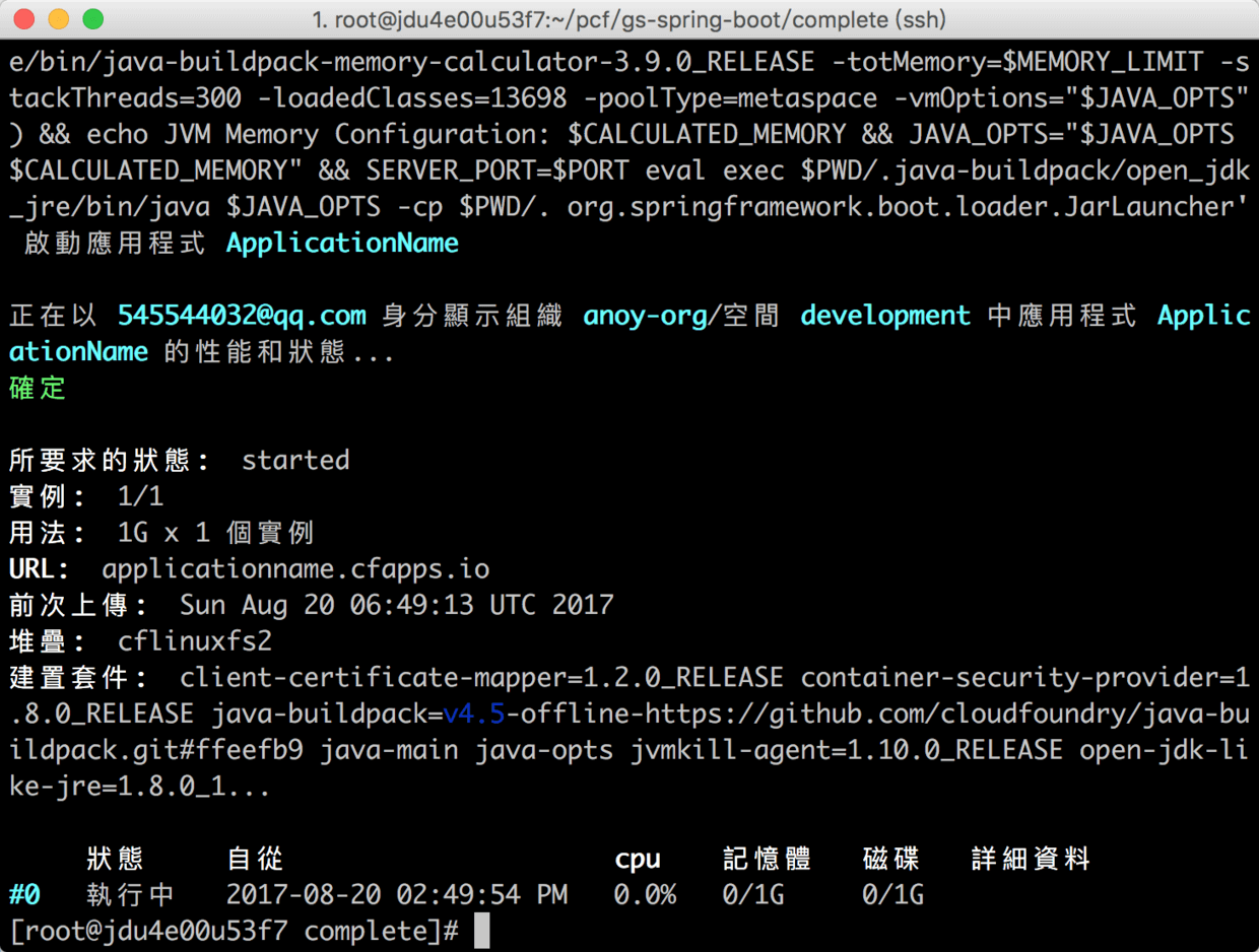 在Pivotal  Service上发布Spring Boot应用 程序猿DD