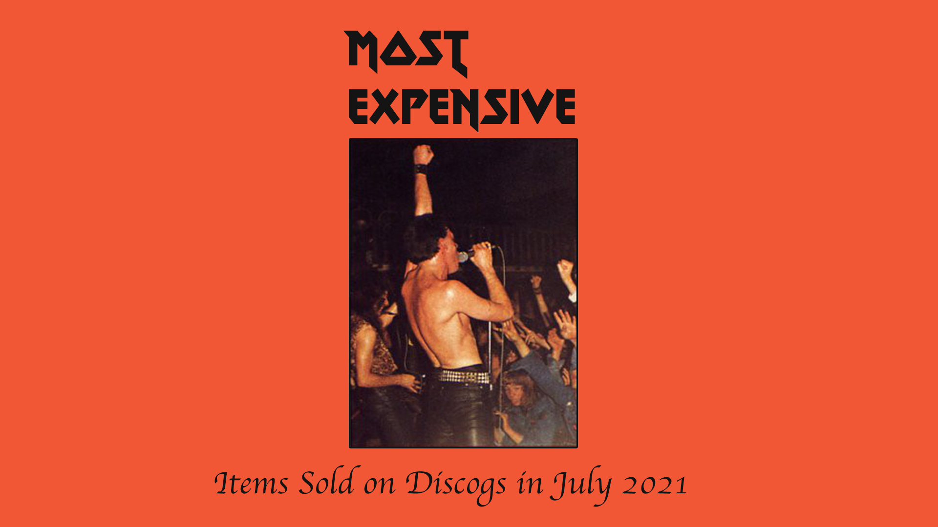 Top 30 Most Expensive Items Sold on Discogs in July 2021