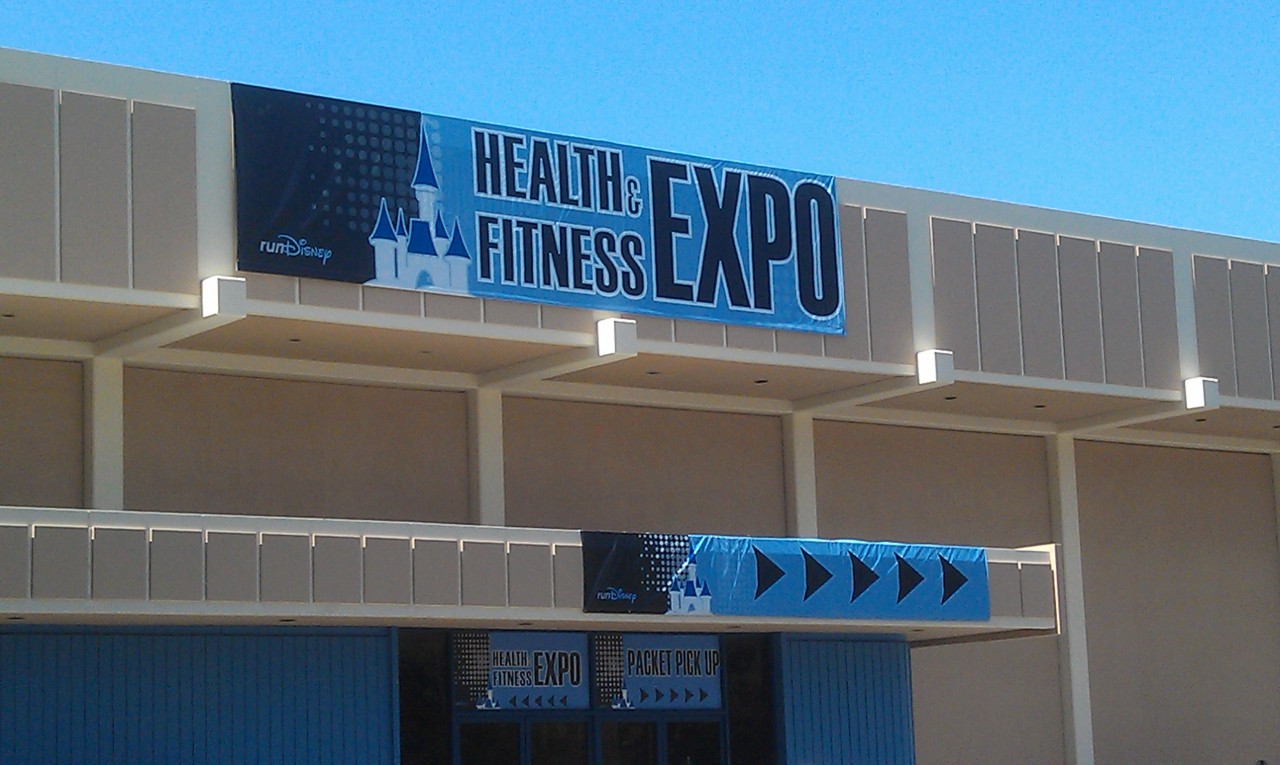 There is a health and fitness expo at the Disneyland hotel convention