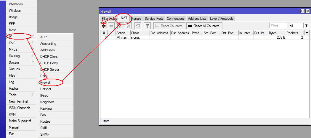 Cara Setting Default Gateway MikroTik