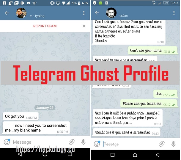 [Tutorial] How to make a Ghost Telegram Profile
