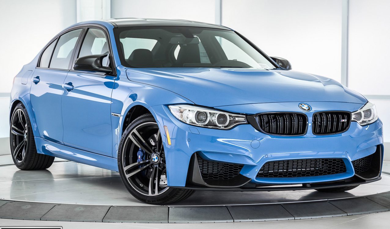 Yas Marina Blue 2017 BMW M3 For Sale