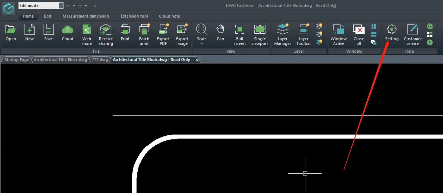 Understand the Setting of DWG FastView for PC » Free DWG Viewer Online