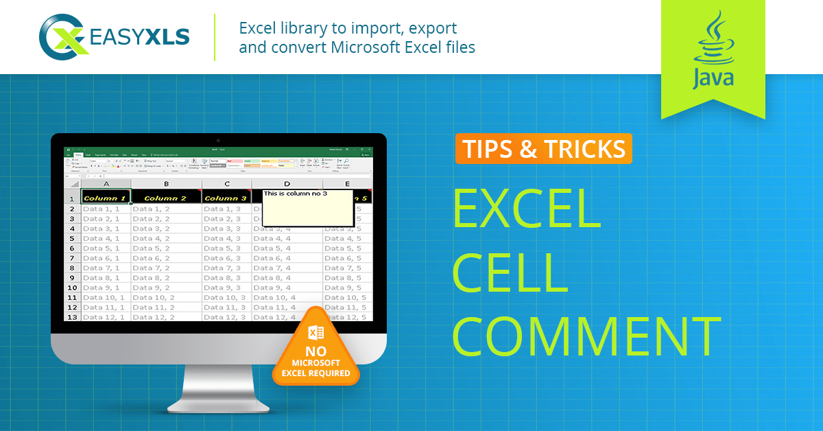 EasyXLS » Blog Archive » Excel cell comment in Java!
