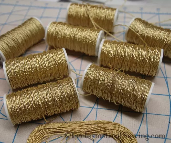 Gilt Twist Goldwork Threads for Hand Embroidery Ecclesiastical Sewing