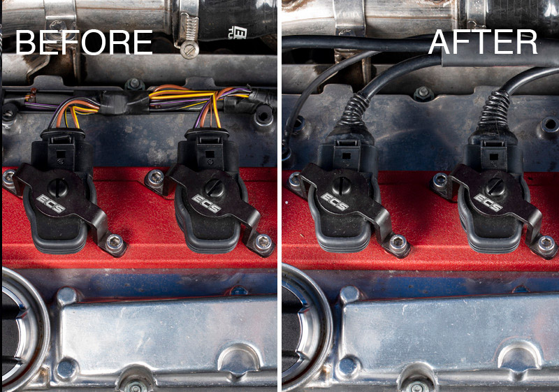 New Product Volkswagen MK4 1.8T (Transverse) Ignition Coil Harness Replacement Kit ECS Tuning