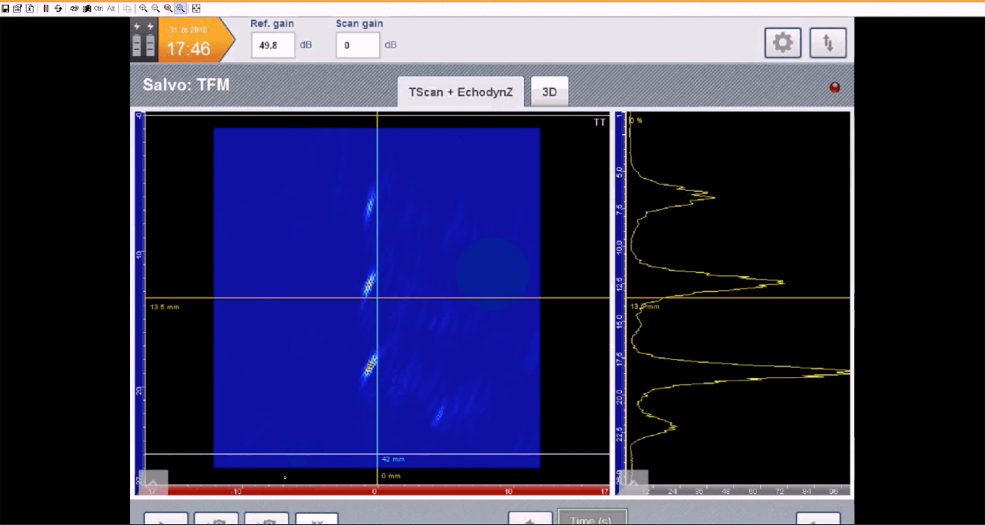 Acquisition of the Full Matrix Capture (FMC) Data for PostProcessing