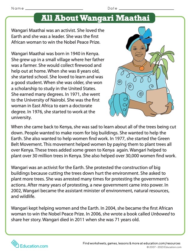 The best worksheets for teaching kids about Black History Month