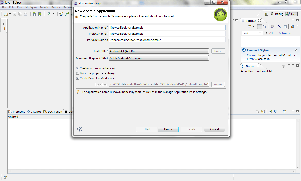 Browser Bookmark Example in Android Eduonix Blog