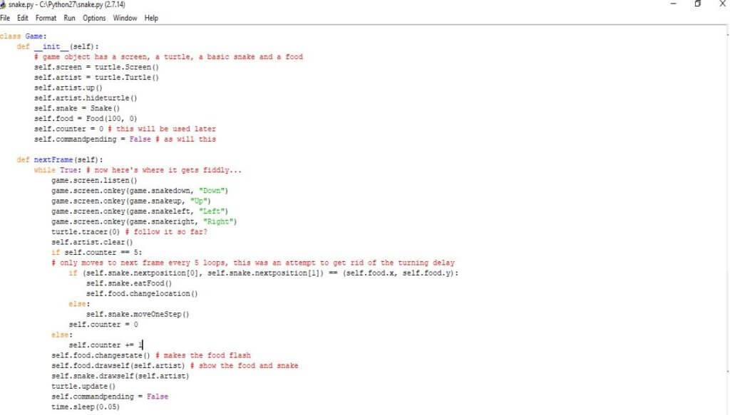 Learn How To Create A Python Snake Game Using Python IDE