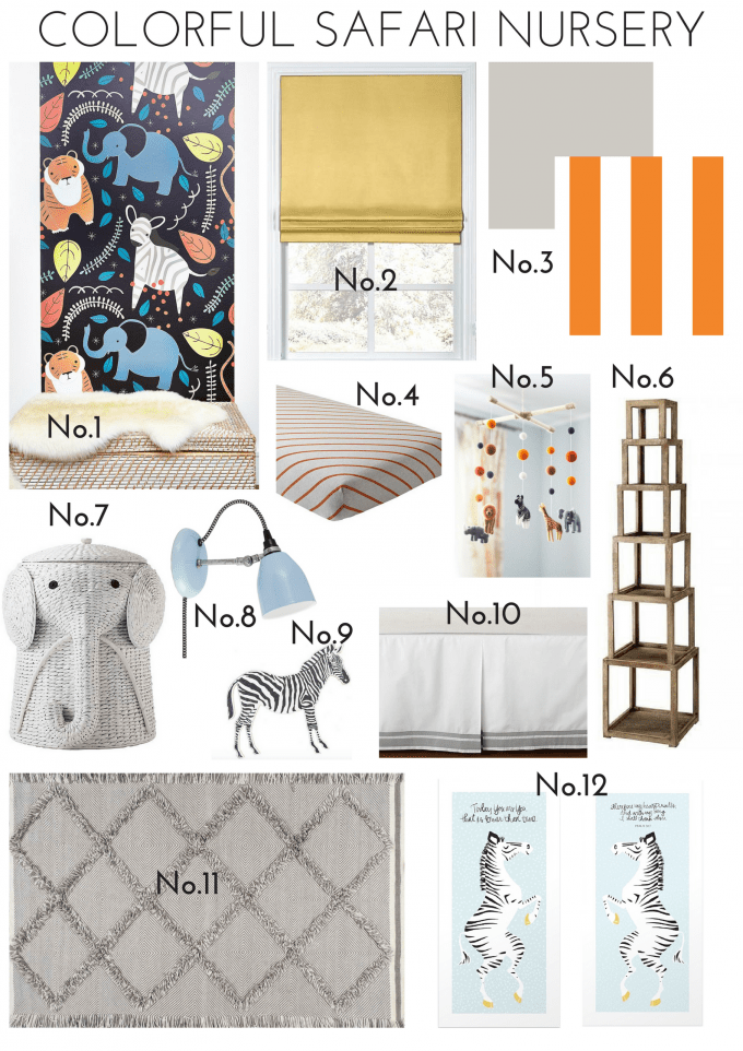 Design Plan Colorful Safari Nursery Showit Blog
