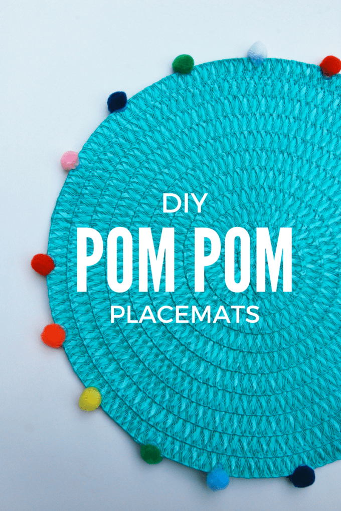 DIY POM POM PLACEMATS Showit Blog