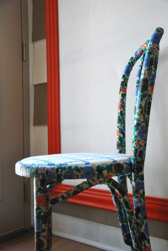 How to Decoupage a chair with fabric Showit Blog