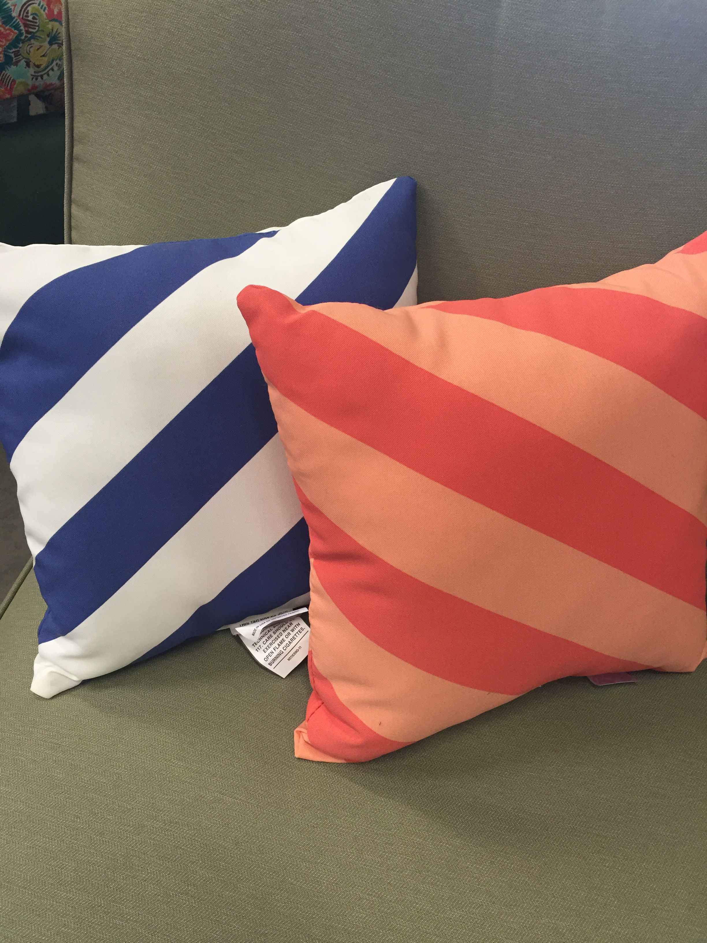 Treat Yo Self Diagonally Striped Pillows Showit Blog