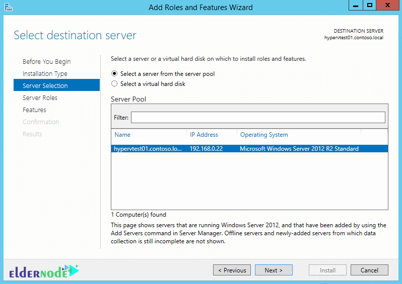 How to install VPN on Windows Server 2012 Eldernode