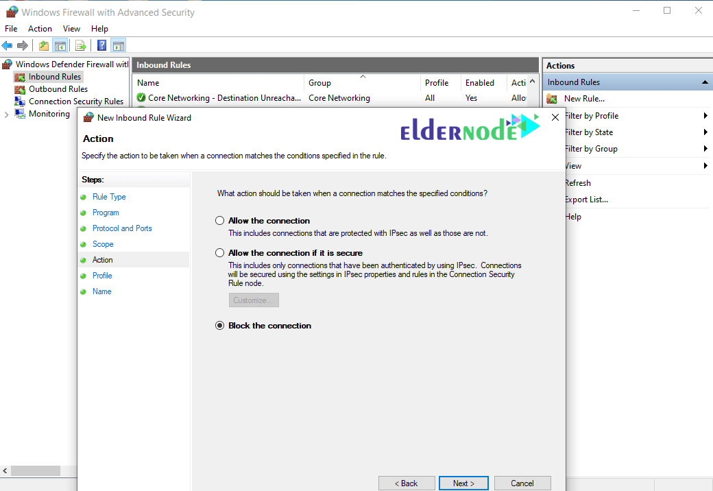 How to add a Rule in Windows Firewall Eldernode Blog