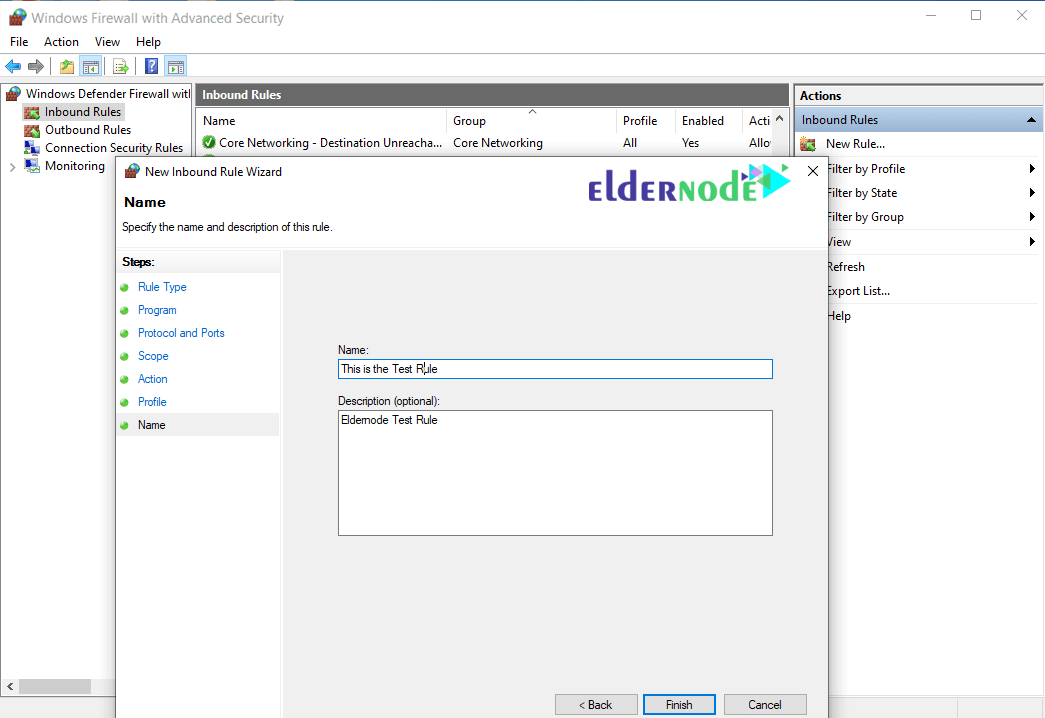 How to add a Rule in Windows Firewall Eldernode Blog