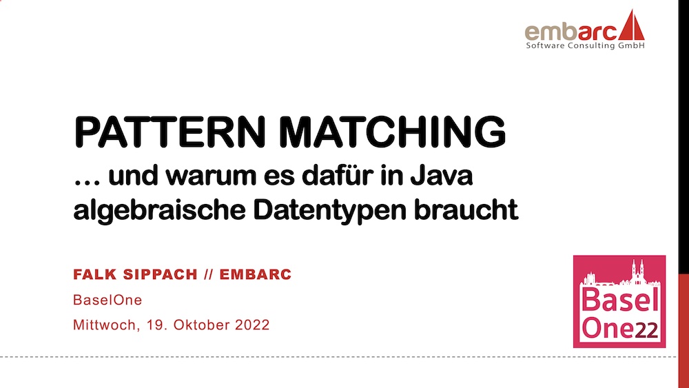 Pattern Matching in Java embarc