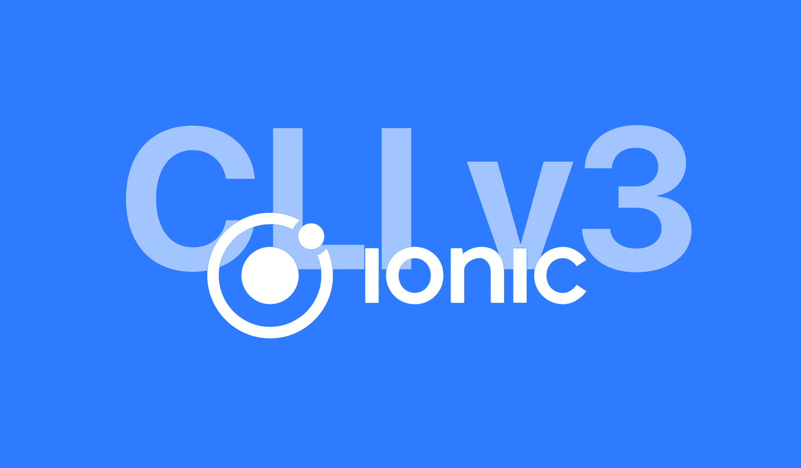 ionic CLI v3